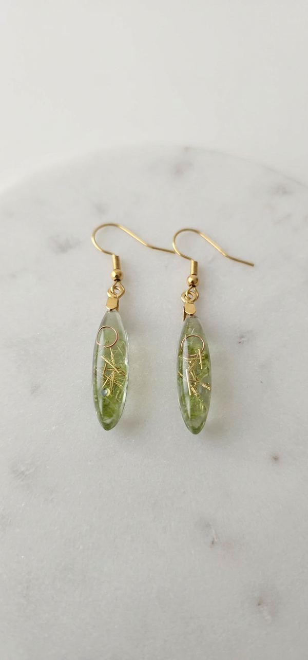 Boucles d’oreilles en Péridot