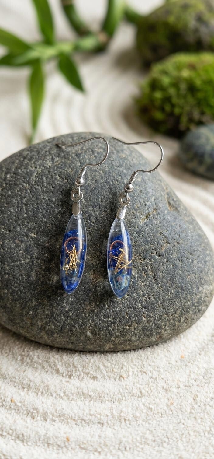 Boucles d’oreilles en Lapis-lazuli