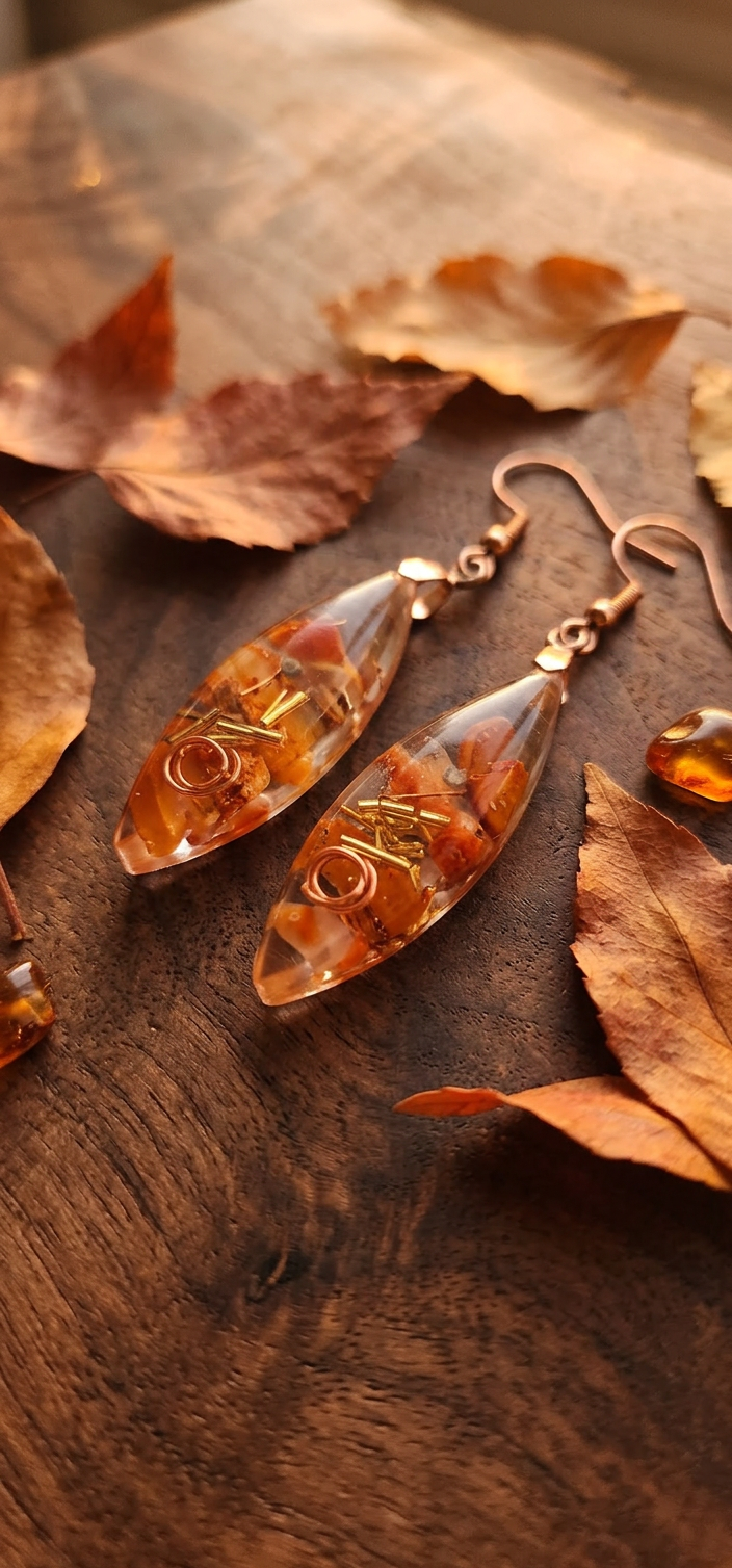 Boucles d’oreilles en Cornaline