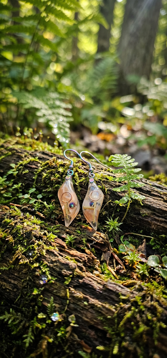 Boucles d’oreilles en Pierre de Lune