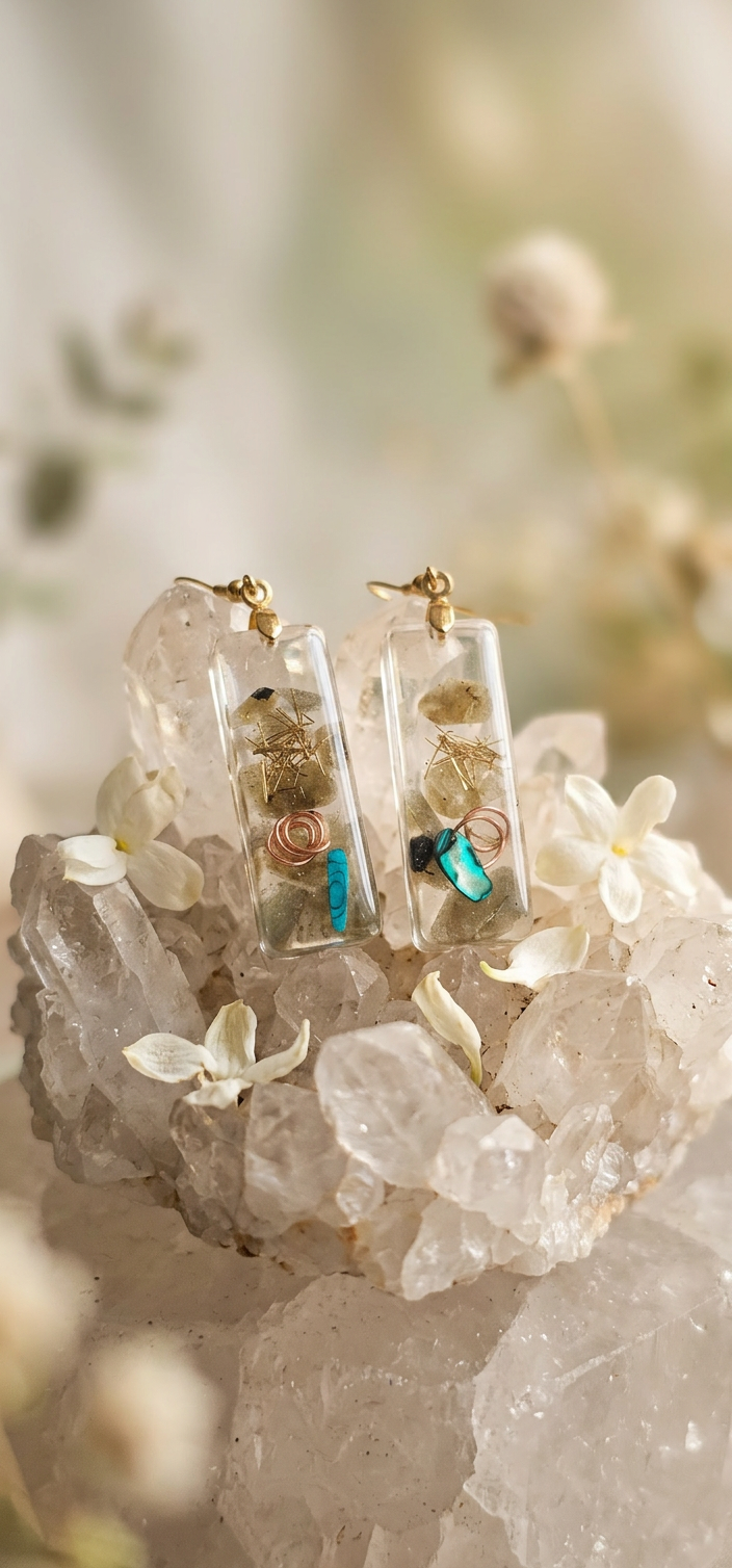 Boucles d’oreilles en Labradorite