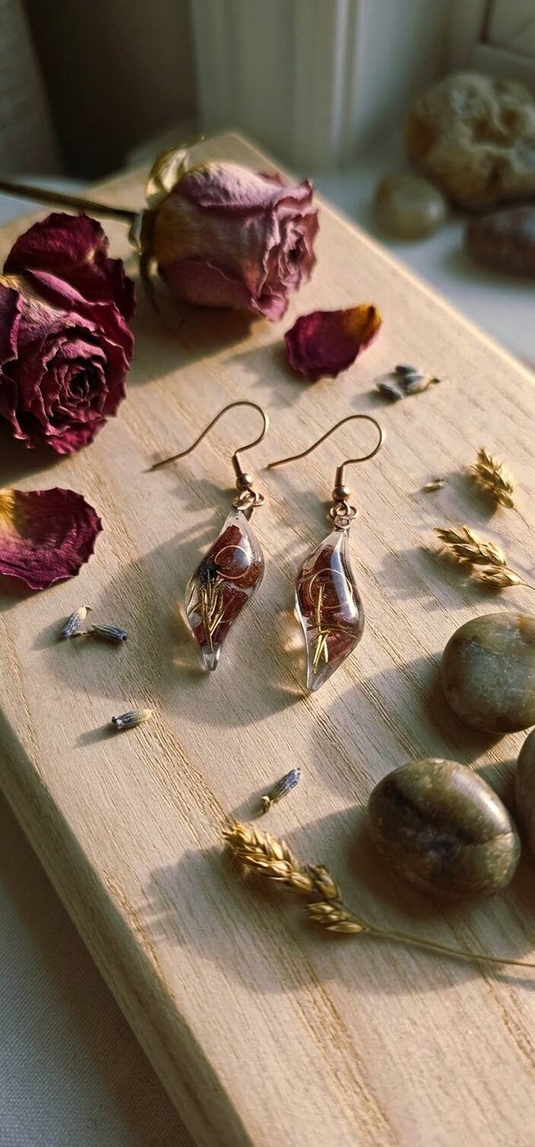 Boucles d’oreilles en Grenat