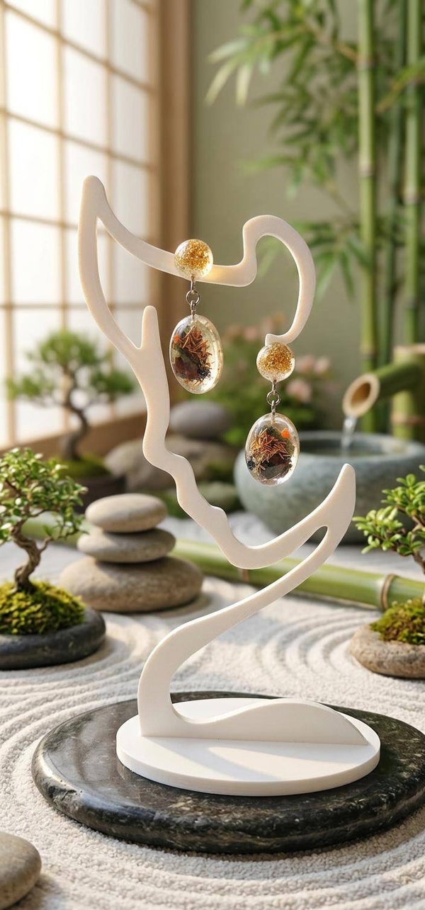 Boucles d’oreilles en Jaspe Sang de Dragon