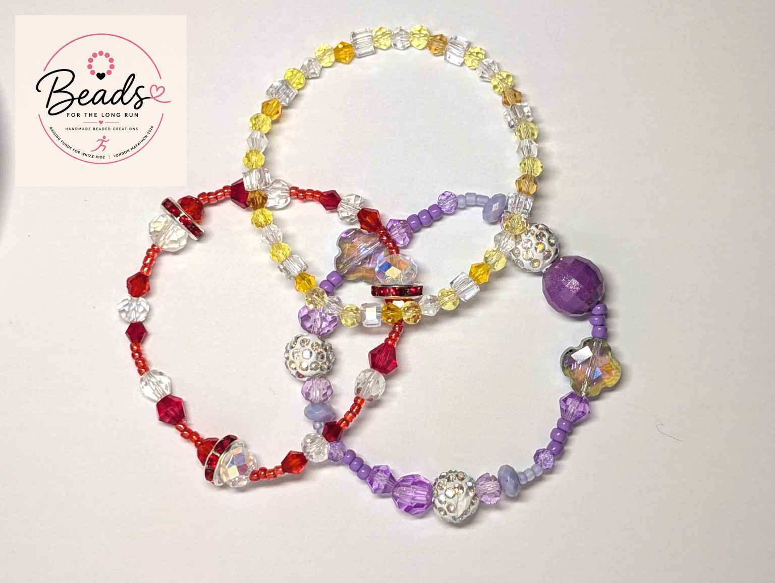 Multicolour bracelet bundle for 3