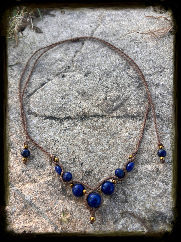 Collier « Lune de Lapis »