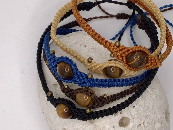 Bracelet mixte « œil de tigre »