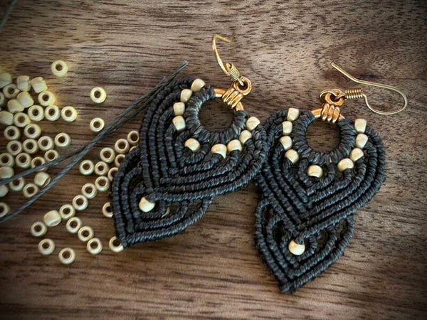 Boucles d’oreilles « Coeur forêt  »