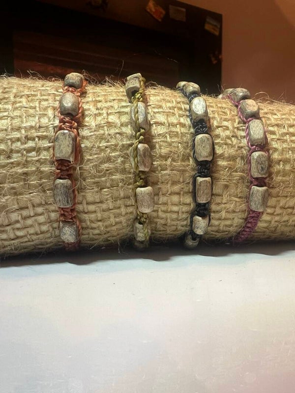 Bracelet mixte perles de bois