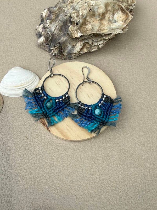 Boucles d’oreilles « Ailes de l’Océan »