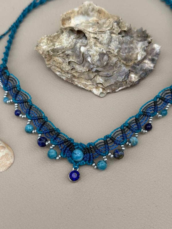 Collier perles naturelles « Lagon Nomade »