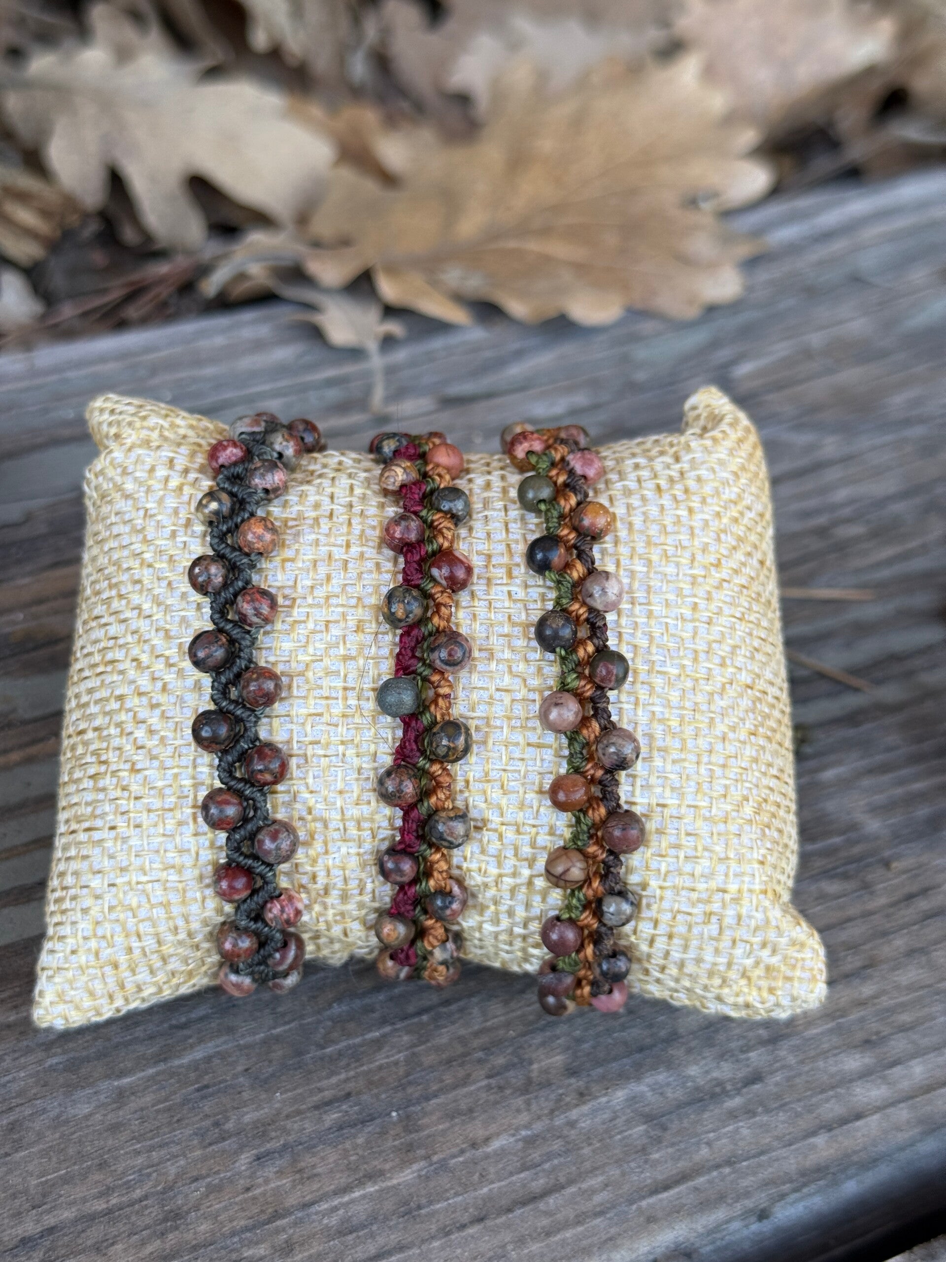 Bracelet bohème « Terre d’automne »