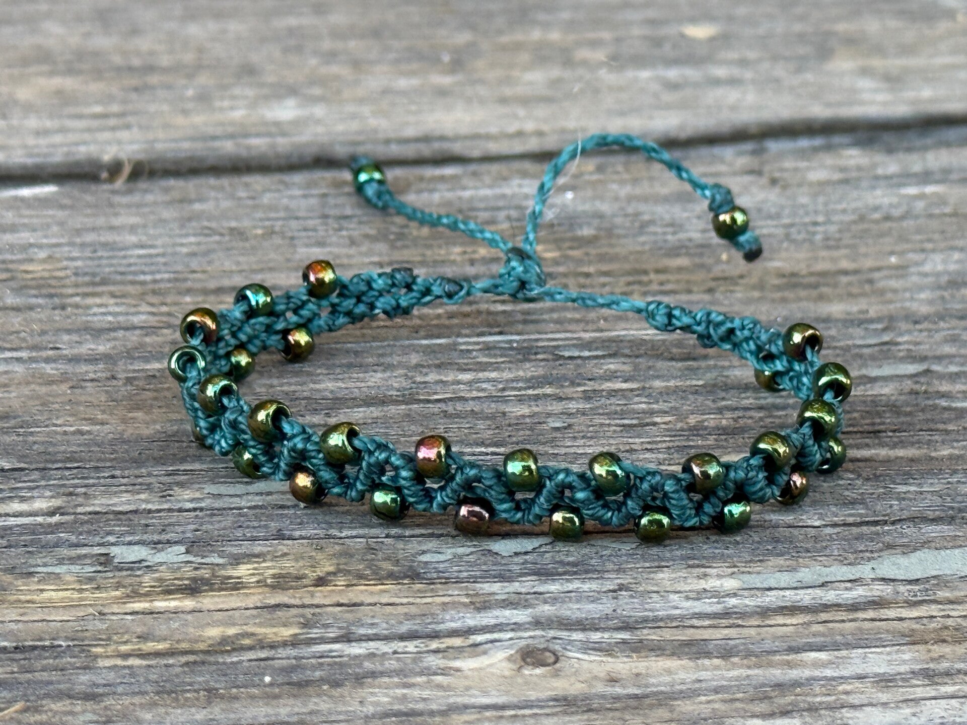 Bracelet bohème émeraude