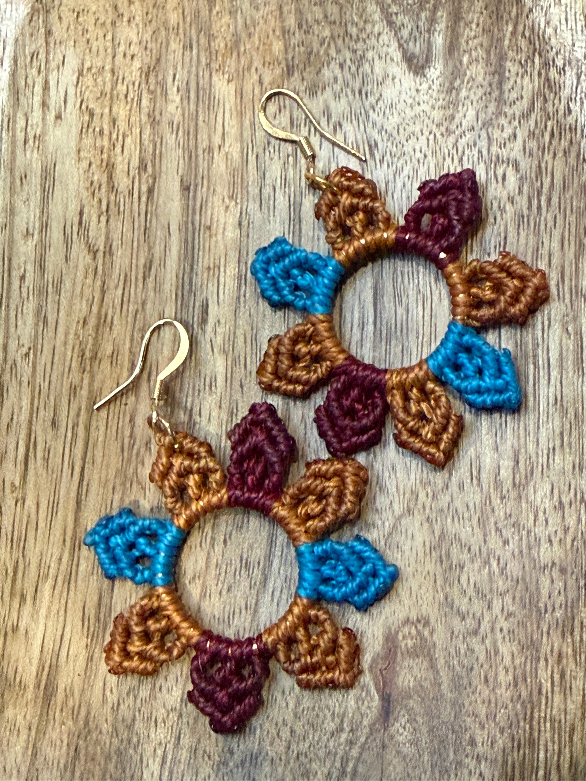 Boucles d’oreilles « Roue d’âmes - Terre sacrée »