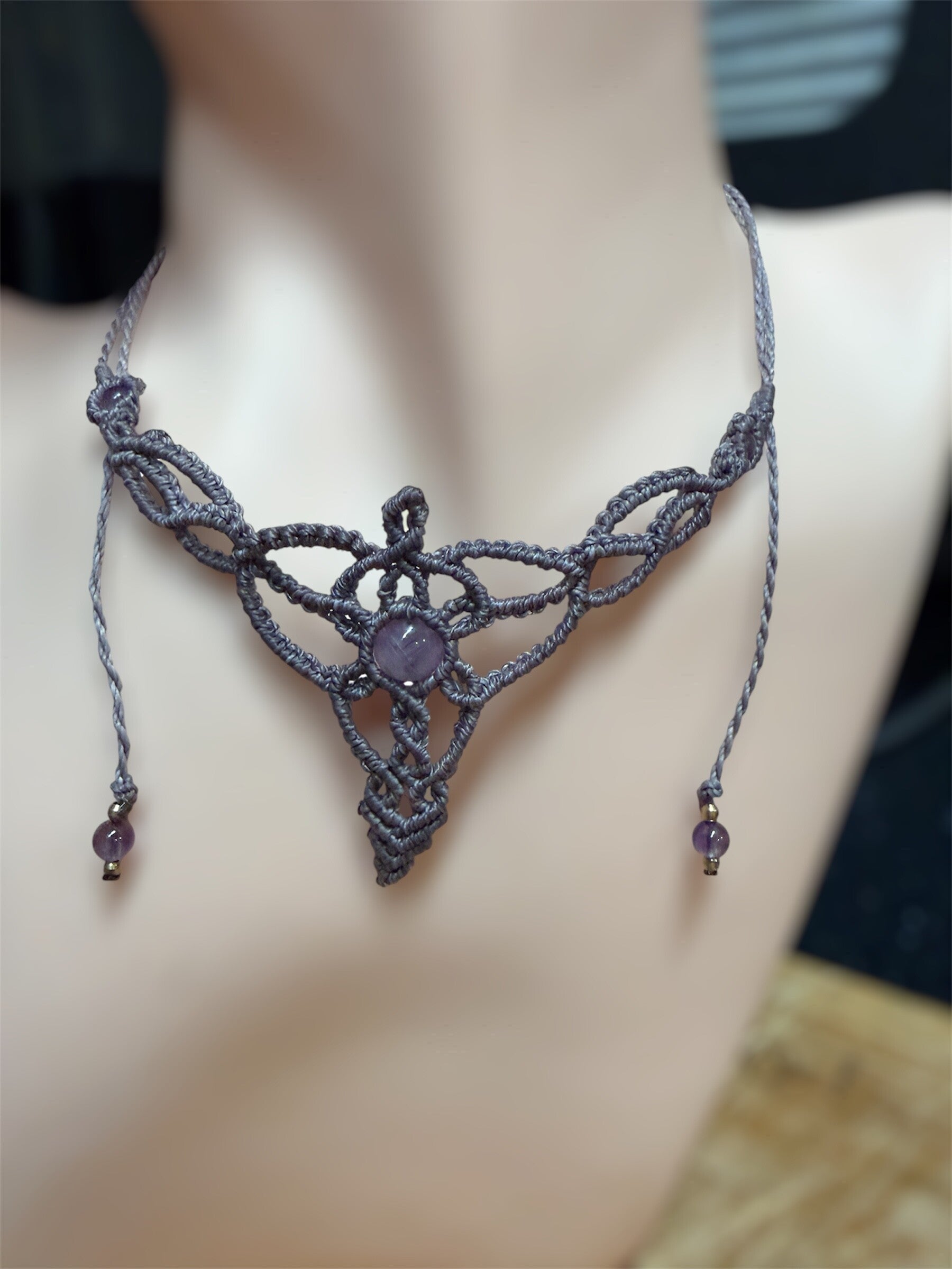 Collier « Éveil d’Amethyste »