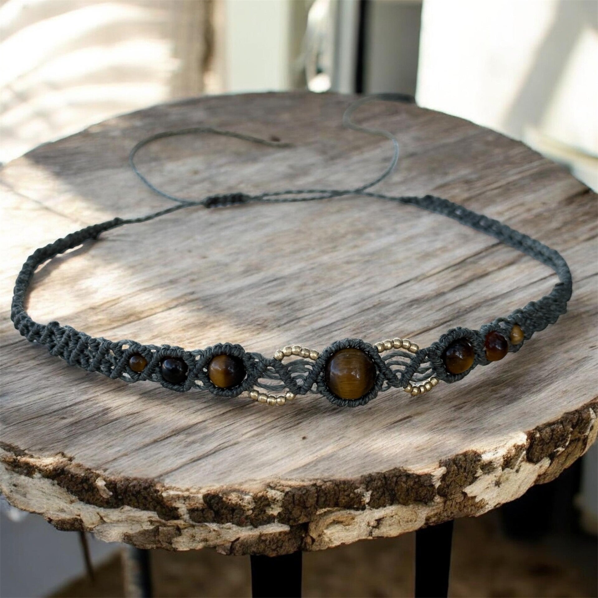 Collier « Talisman nomade » - Œil de tigre