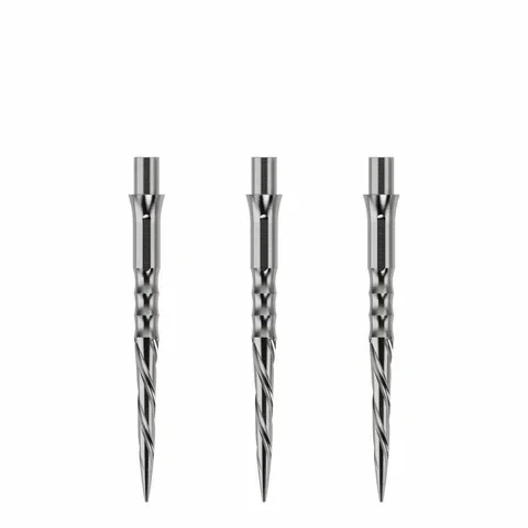 Pointes de fléchette remplaçables Caliburn-Spiro-Sans lèvre-Argent-28mm