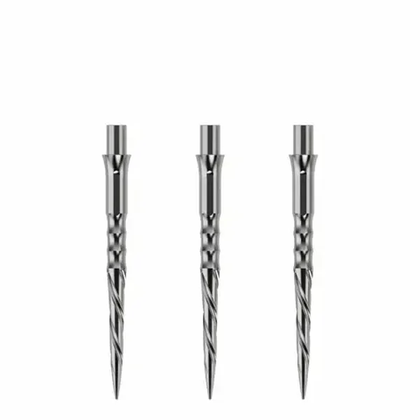 Pointes de fléchette remplaçables Caliburn-Spiro-Sans lèvre-Argent-28mm