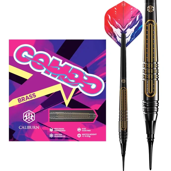 Fléchettes combinées Caliburn - Pointe souple - Laiton - C1 - 18g