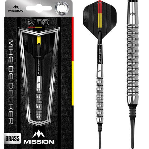 Fléchettes Mission Mike De Decker - Pointe souple - Laiton - Look tungstène - 18g