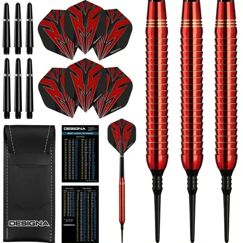 Designa Mako Darts - pointes souples- Poignée Shark - 20g