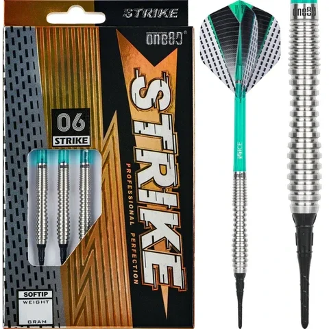 Fléchettes One80 Strike - Soft Tip - S6 - 16gr