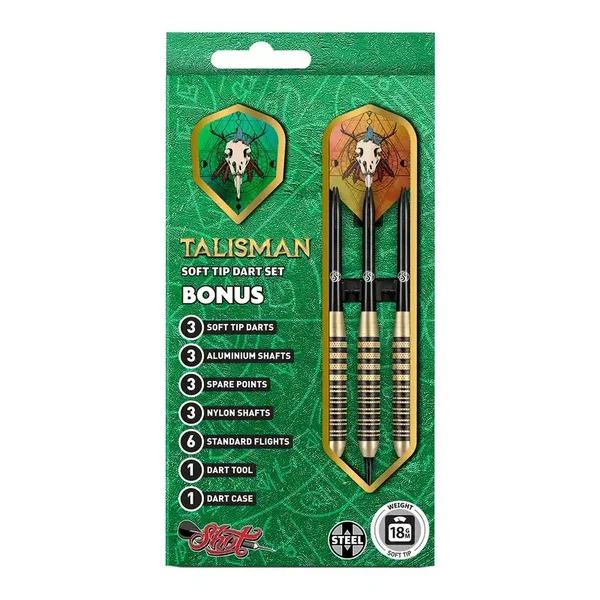 Fléchettes talisman Shot - Soft Tip - Acier - 18g
