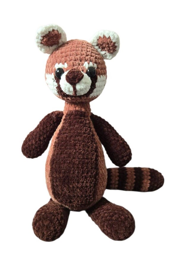 Crochetpattern Laura the red Panda english