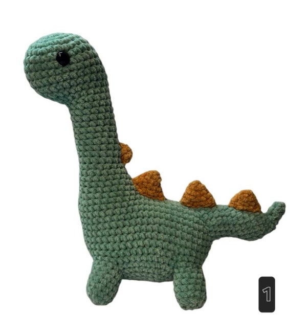 Crochetpattern Dino Davey english