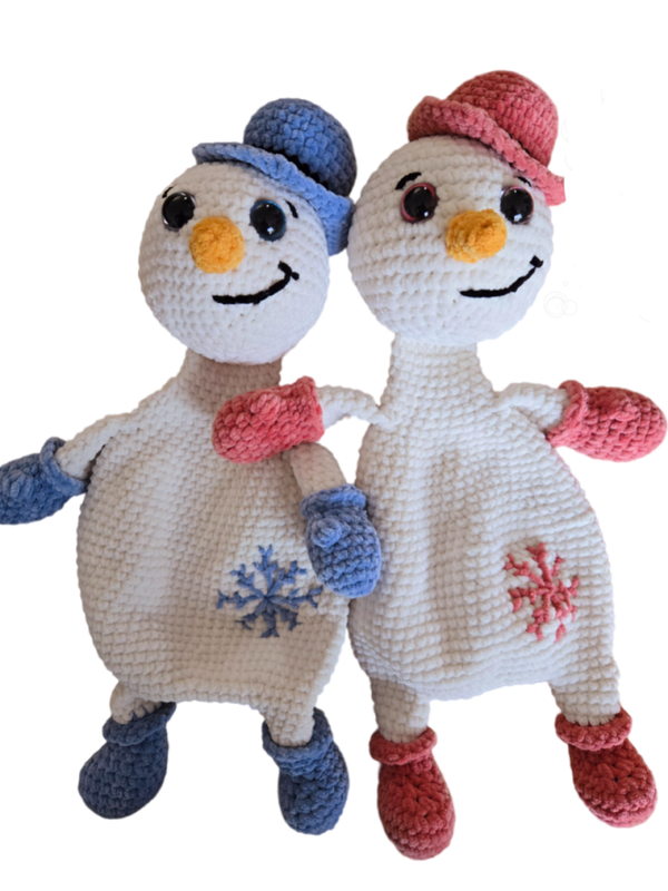 Haakpakket Frosty Sneeuwpop knuffeldoek
