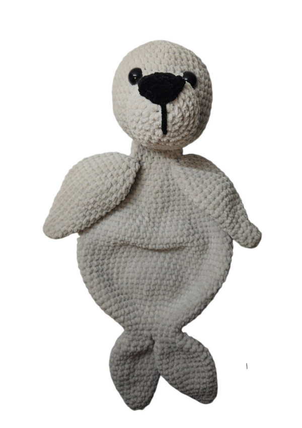 Crochetpattern Saar Seal cuddle cloth english