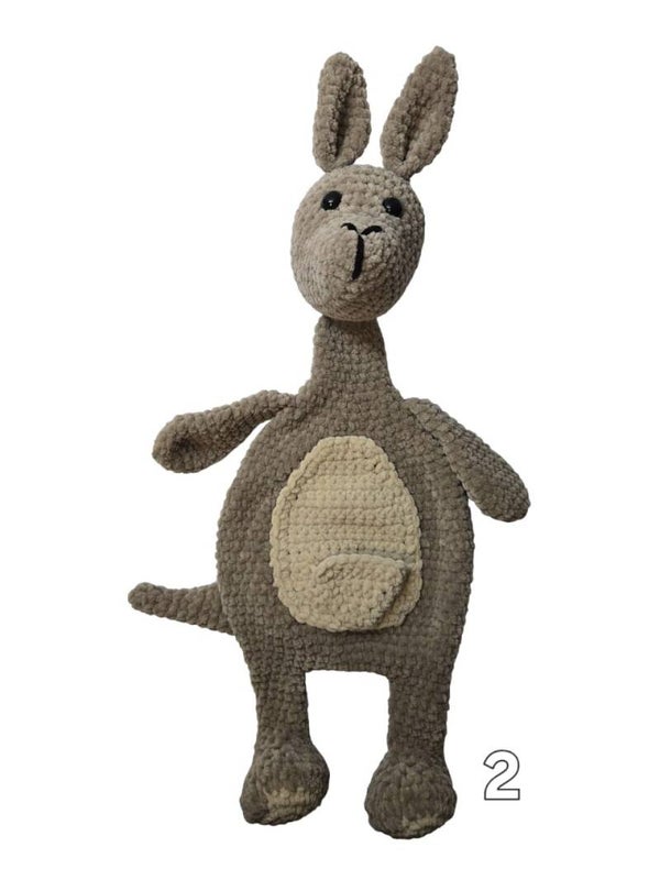 Crochetpattern Joep Kangaroo cuddle cloth english