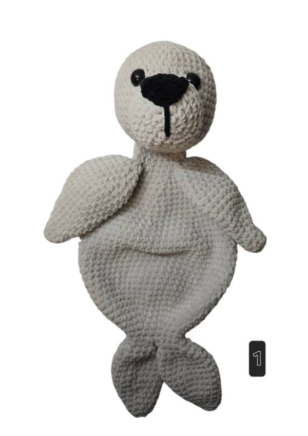 Crochetpattern Saar Seal cuddle cloth english
