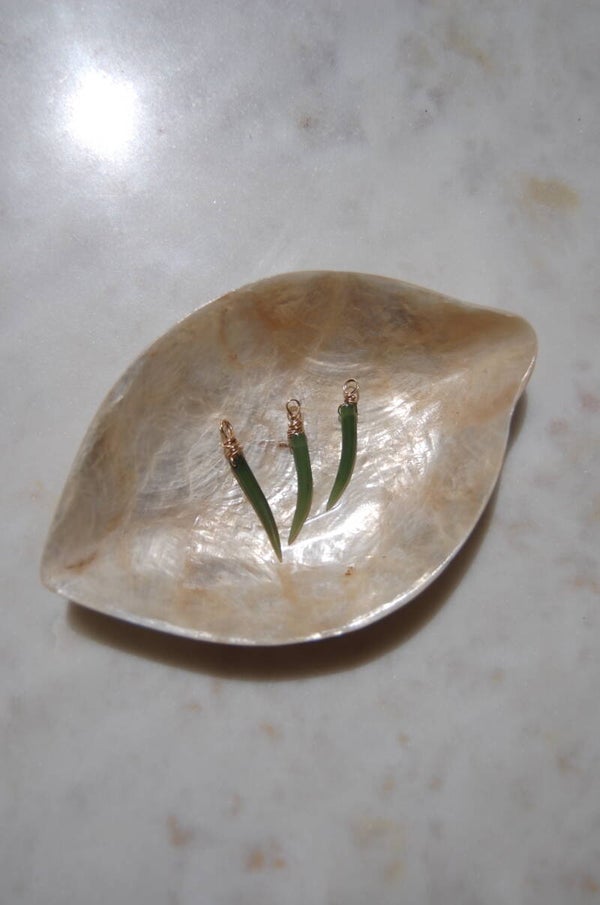 Groene jade hangers