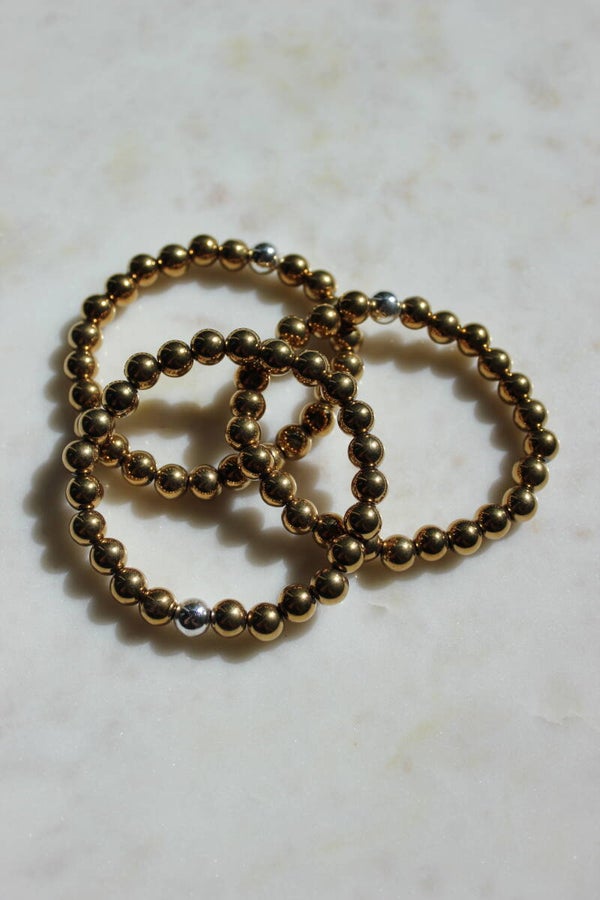 Hematiet goud bracelet