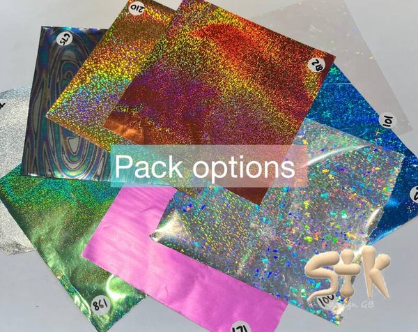 Discovery Pack - Luxury Transfer Foil 10 Mixed Craft Foil Sheets for Resin, Card Making & Mixed Media