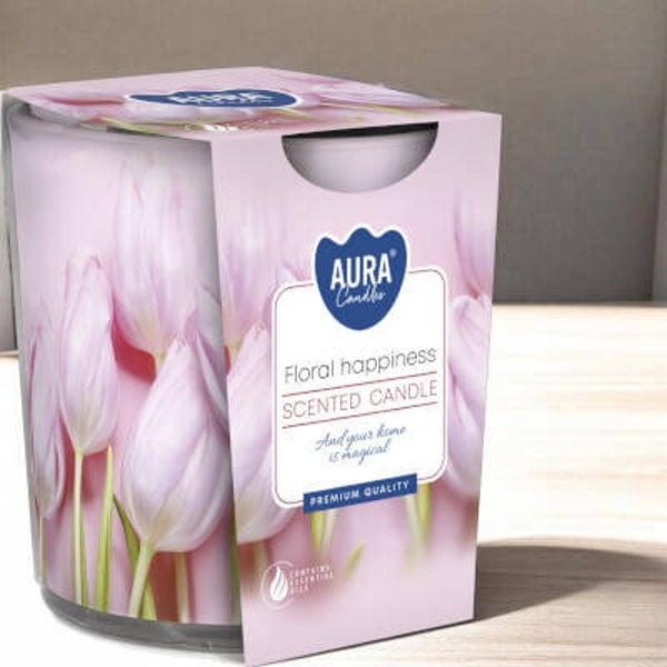 Floral happiness scented candle