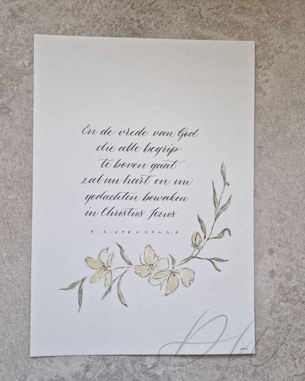 Kalligrafie A4 Filippenzen 4:7