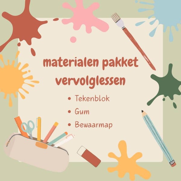 Materialen pakket vervolg tekenlessen