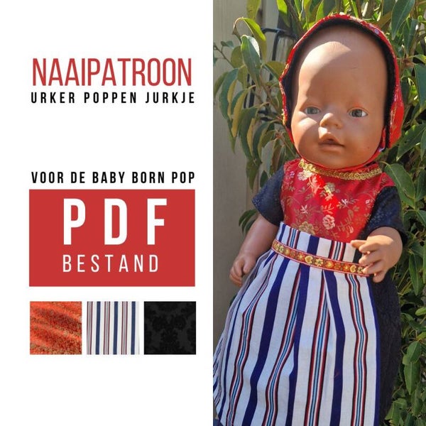 Naaipatroon urker jurkje voor de babyborn