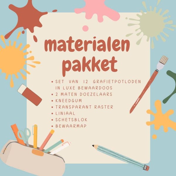materialen set tekenles kinderen