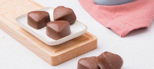 Framboos melkchocolade hartjes
