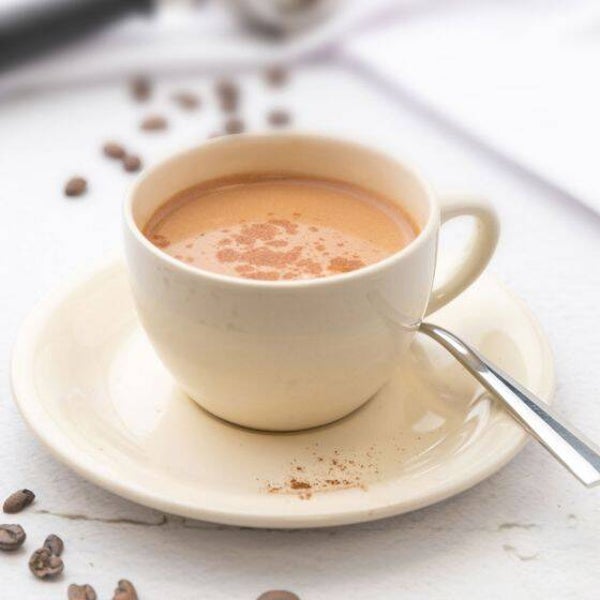Romige cappuccino, verpakt per 7