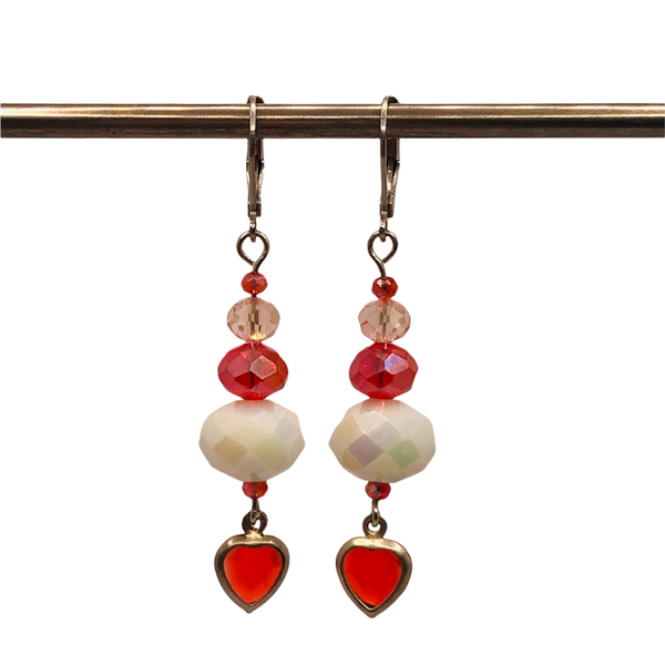 Oorbellen "cloud 9 - red"