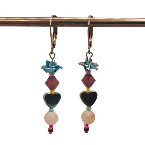 Oorbellen "playful hematite"