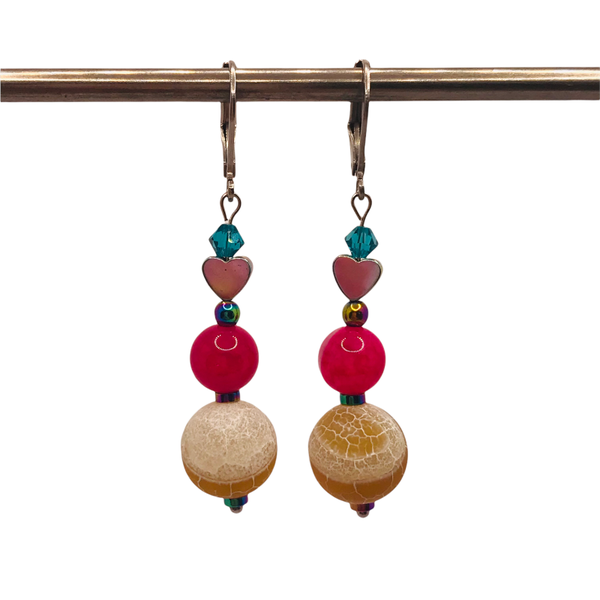 Oorbellen "colour bomba"
