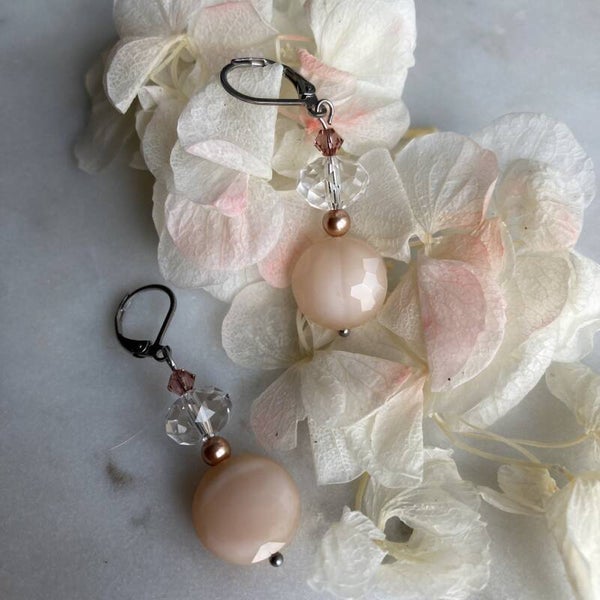 Oorbellen "nude peach"