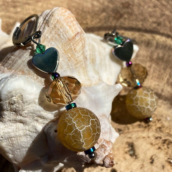 Oorbellen "mellow melon"