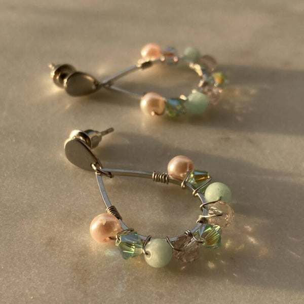 Oorbellen "pastel est belle drops"