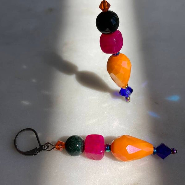 Oorbellen "exotic palette"