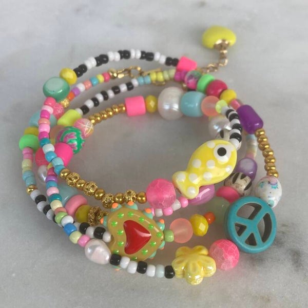 Ibiza (wikkel) armband “fiesta de colores”